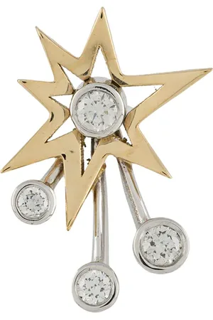 LE STER 18kt yellow and white diamond Rocket right earring