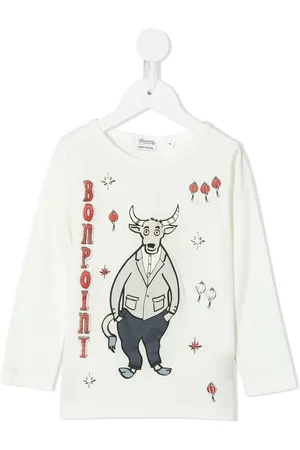 BONPOINT Graphic-print long-sleeve T-shirt
