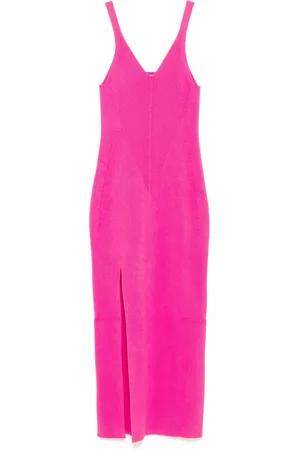 Lacoste Long seamless ribbed dress