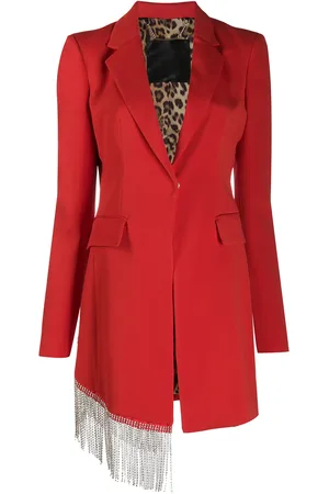 Philipp Plein Crystal fringe blazer