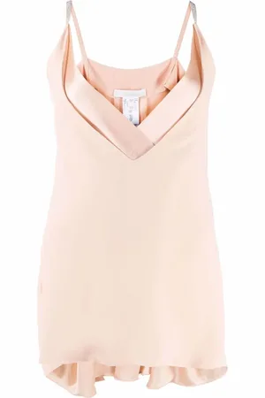 Fabiana Filippi V-neck metallic strap top