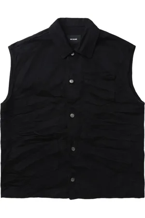 We11 Done Press-stud cotton-blend vest