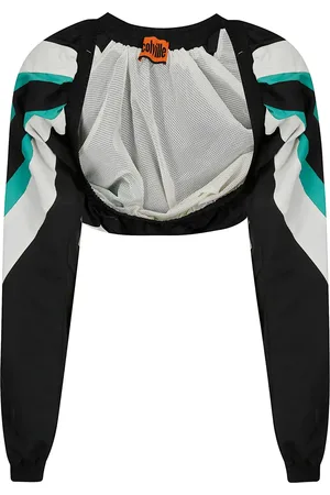 Colville X Diadora logo-tape cropped jacket