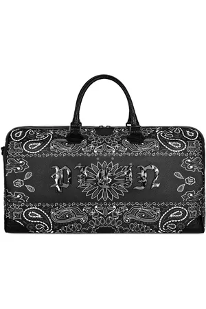 Philipp Plein Logo-print leather tote bag