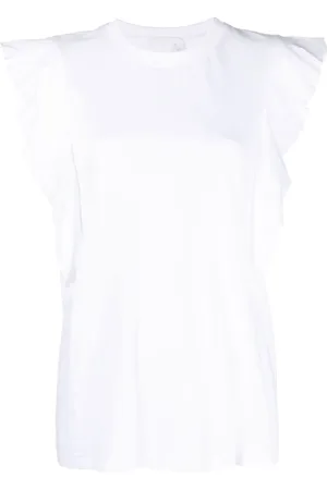 Chloé Gathered-detail sleeveless top