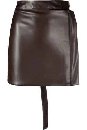 ECKHAUS LATTA High-waisted belted mini skirt
