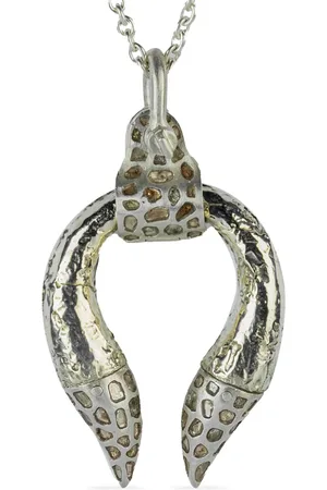 PARTS OF FOUR 10K white gold Hathor diamond necklace