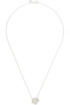 SHAUN LEANE Cherry Blossom diamond large flower pendant necklace
