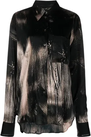 Louisa Ballou Abstract-pattern print long-sleeve shirt