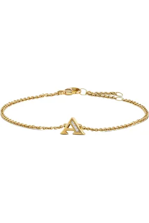 David Yurman 18K yellow Petite Pavé Initial diamond bracelet