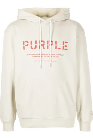 Purple Brand Stencil logo-print hoodie