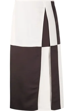 Jil Sander Colour-block midi skirt
