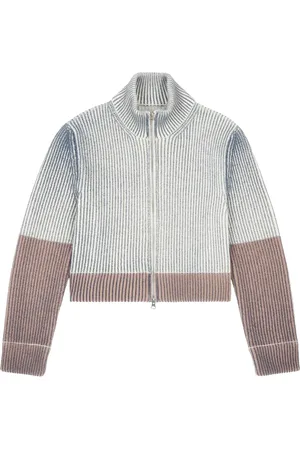 Maison Margiela Ribbed zip-up cardigan