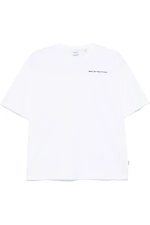 Aspesi Slogan-print cotton T-shirt