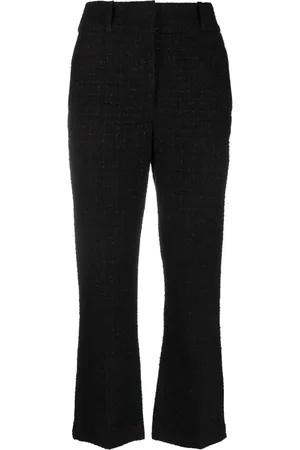 IRO Bouclé straight-leg cropped trousers