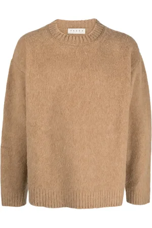 PAURA Ribbed-trim virgin wool jumper