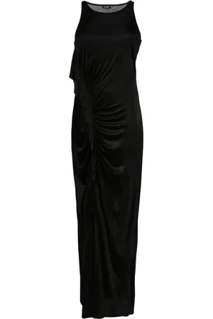 Atlein Single-sleeve ruched gown