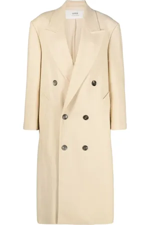 Ami Wide-lapels double-breasted long coat