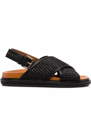 Marni Fussbet raffia sandals