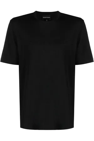 Emporio Armani Logo-embroidered cotton T-shirt