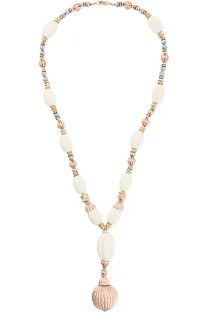 Dior 1980s oval beads necklace