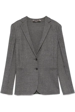 Gucci 2000s rib-detailed blazer