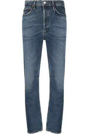 AGOLDE High-waisted slim-fit jeans