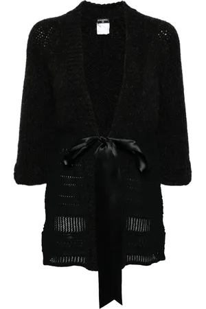 CHANEL 2007 tied-front three-quarter sleeves cardigan