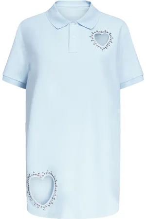 AREA Crystal-embellished cut-out minidress