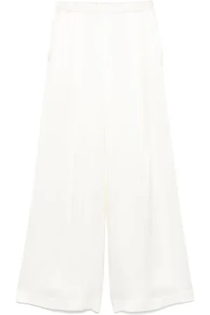 CARINE GILSON Wide-leg satin pajama trousers
