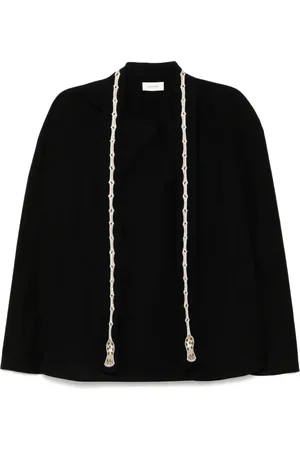 LEMAIRE Embroidered ascot blouse