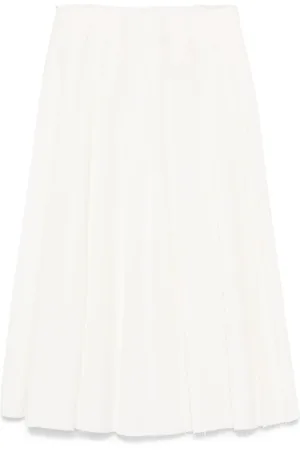 Calcaterra Pleated midi skirt