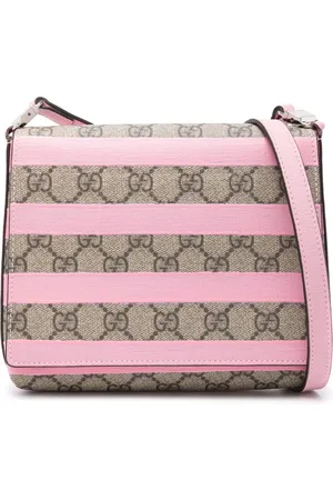 Gucci 2010s striped GG canvas shoulder bag