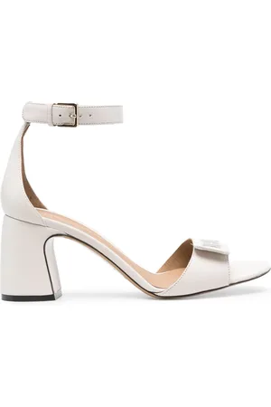 Emporio Armani 75mm logo-plaque leather sandals