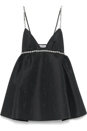 VIVETTA Crystal-embellished mini dress