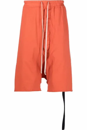Rick Owens Drawstring-waist drop-crotch shorts
