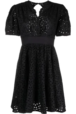 Pinko Broderie-anglaise cotton short dress
