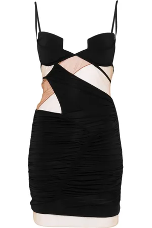 Nensi Dojaka Sheer-panels mini dress