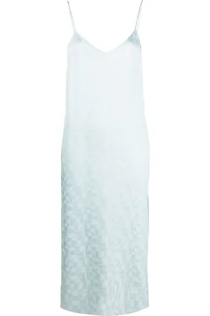 Palm Angels Monogram-print slip dress