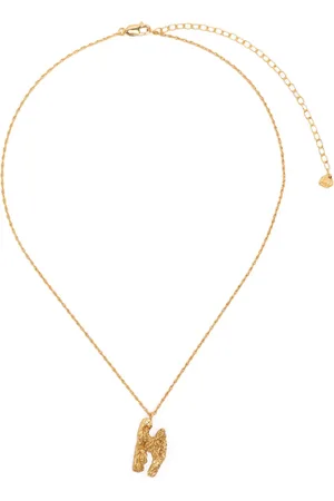 Lee H alphabet pendant necklace