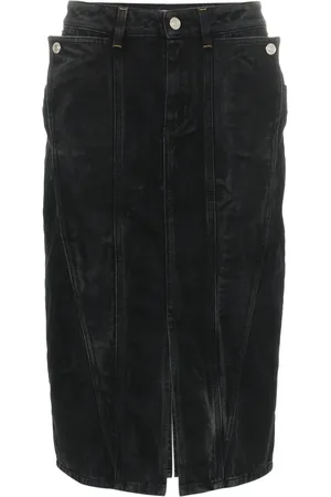 Givenchy High waisted fitted denim skirt