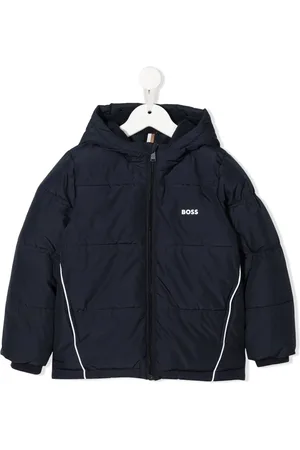 HUGO BOSS Logo-print padded coat