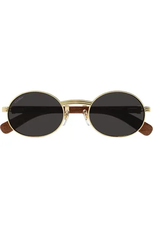 Cartier Wood-detail sunglasses