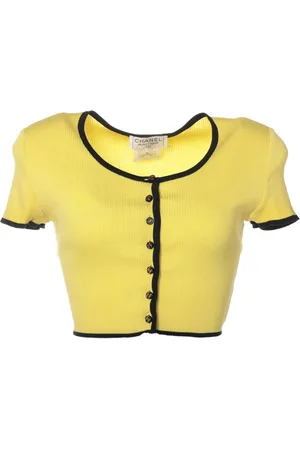 CHANEL 1995 cotton crop top