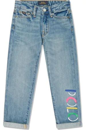 Ralph Lauren Logo-embroidered straight-leg jeans
