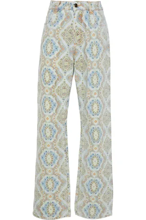 Etro Paisley-print straight-leg jeans