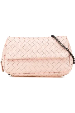 Bottega Veneta 2012-2024 Leather Intrecciato Chain Flap crossbody bag