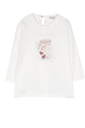 MONNALISA Logo-print crew-neck T-shirt