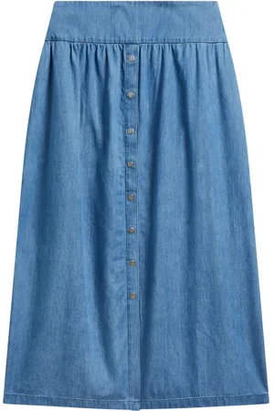 AGNÈS B. Button-up denim skirt