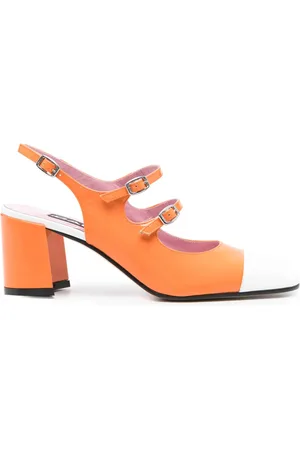 Carel 60mm Papaya Mary Jane pumps